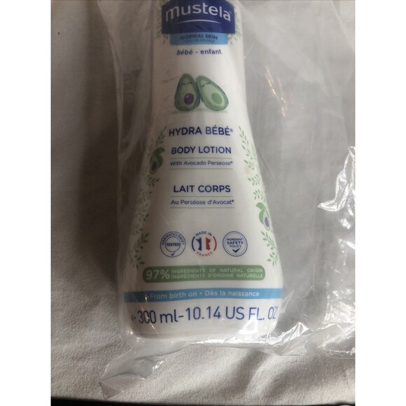 Mustela Hydra Bebe Baby Body Lotion w/ Avocado Poerseose 10.14 fl oz / 300ml - Picture 2 of 4